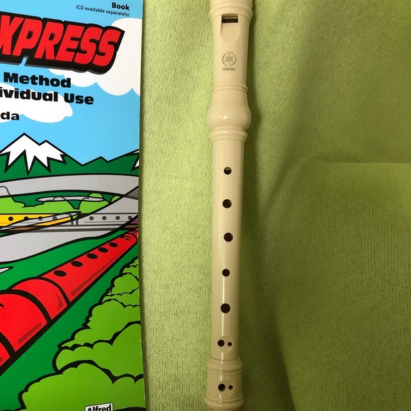 YAMAHA Soprano B Recorder, with instruction book and cover. NWOT - Picture 2 of 10